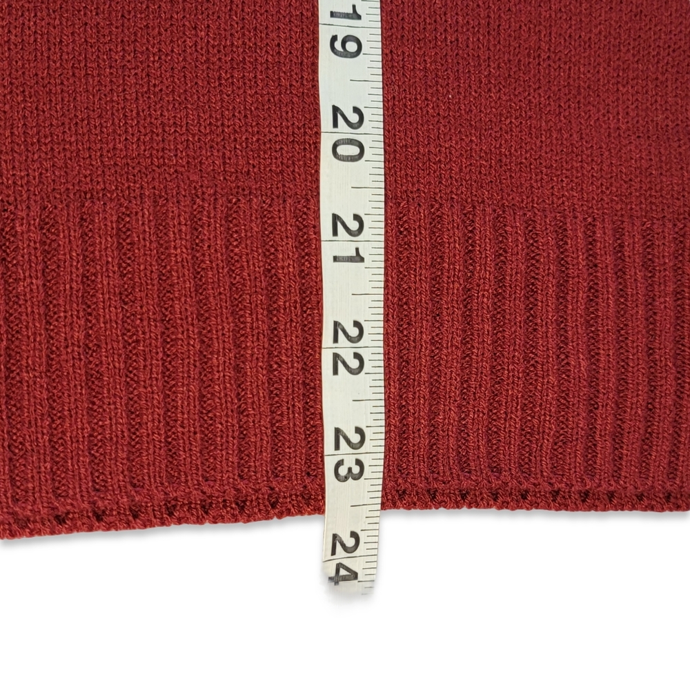 Juicy Couture Red Mock Neck Studded Light Weight 3 Seasons Streetwear Sweater XS - Picture 11 of 12